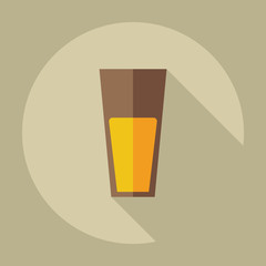 Flat modern design with shadow icons juice