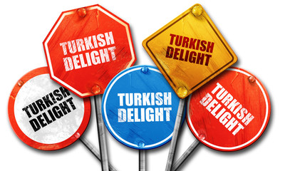 turkish delight, 3D rendering, street signs