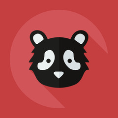 Flat modern design with shadow icons pandas