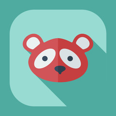 Flat modern design with shadow icons pandas
