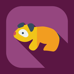 Flat modern design with shadow icons pandas