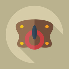 Flat modern design with shadow icons soother