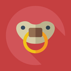 Flat modern design with shadow icons soother