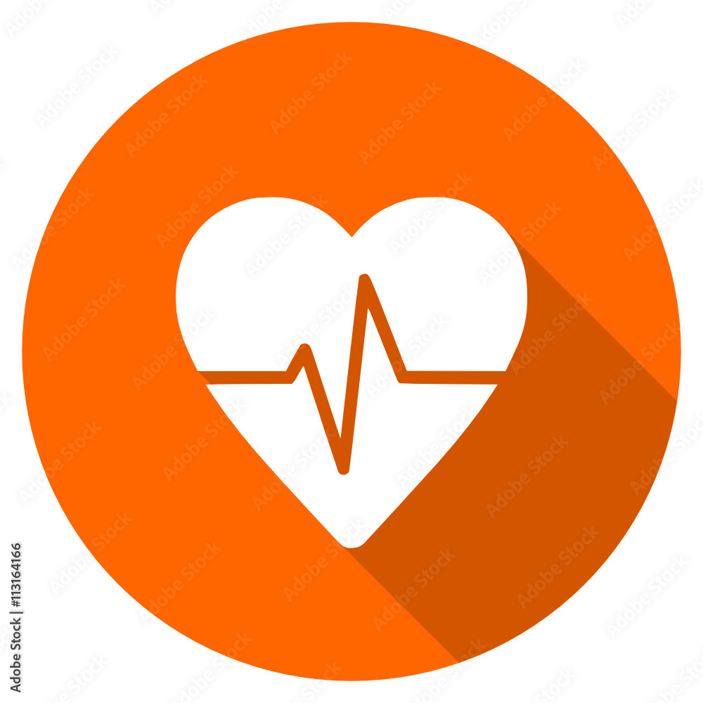 Leinwandbilder flat dedisng round vector pulse web icon