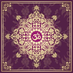 aum syllable, paisley design , Hinduism, India