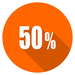 Flat dedisng round  vector discount web icon