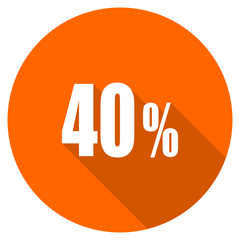 Flat dedisng round  vector discount web icon