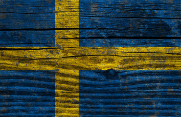 Sweden grunge flag