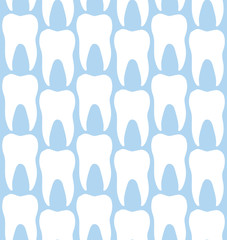 Seamless Molar Teeth Medical Pattern