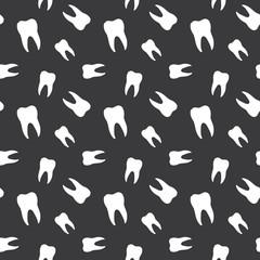 Seamless Teeth Pattern Background
