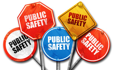 public safety, 3D rendering, street signs