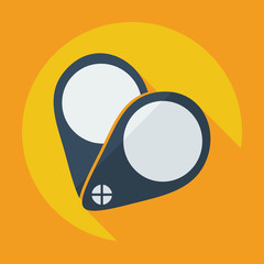 Flat modern design with shadow icon optics