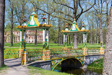beautiful Maluksa lake landscape, Saint Petersburg, Russia