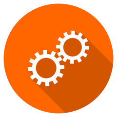 Flat dedisng round  vector options web icon