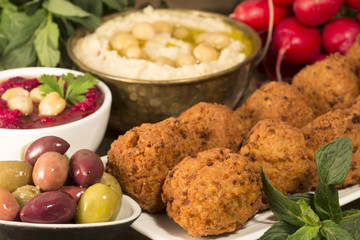 Hummus and falafel