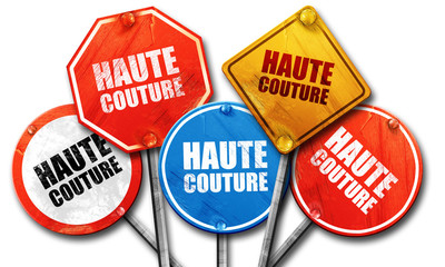 couture, 3D rendering, street signs