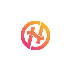 Obraz premium Creative Letter H Symbol