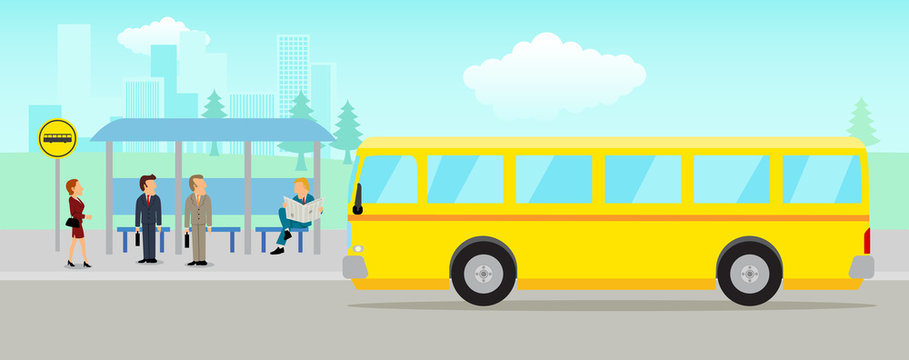 Bus Station Cartoon Images – Browse 3,636 Stock Photos, Vectors, and Video  | Adobe Stock