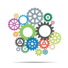 Color illustration of sprockets.