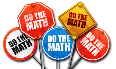 do the math, 3D rendering, street signs