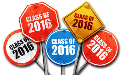 class of 2016, 3D rendering, street signs