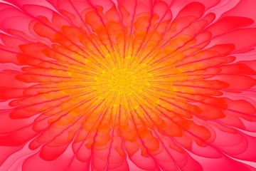 Abstract Flower fractal bloom. blossom background.