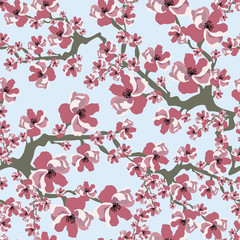Floral patten.Seamless vector print.Textile texture.