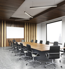 Modern conference room sideview