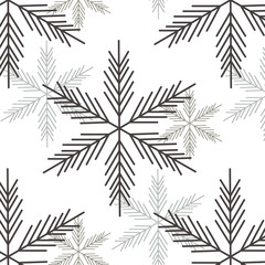 Background with snow, seamlees pattern.