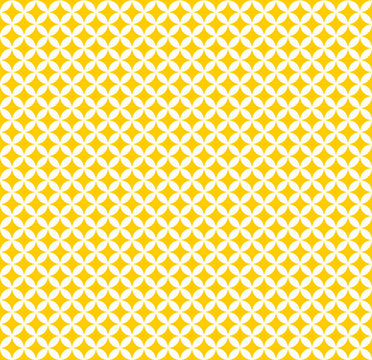 Marokko Muster - Kreise - gelbweiss