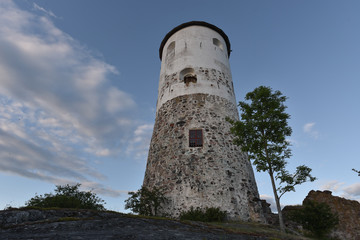 Fototapeta na wymiar Tower view, Stegeborg Castle, Söderköping, Östergötland,Sweden