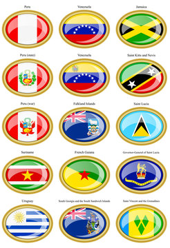 Flags of the South and Central America