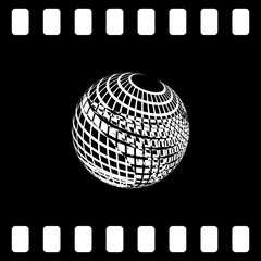 Wire-frame Design Element. Sphere