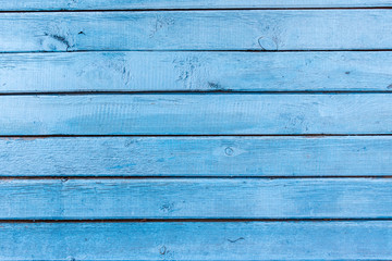 Blue weathered wooden wall