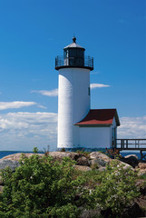 Spring season around Annisquam lighthouse in Massachusetts