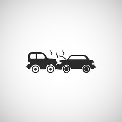Fototapeta premium car crash icon