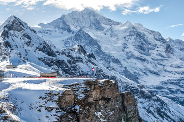 Tour skiing "Jungfrau" base in Switzerland