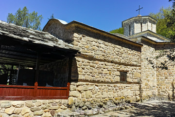 Fototapeta na wymiar Old stone Church in Temski monastery St. George, Pirot Region, Republic of Serbia