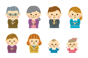 家族の困った顔