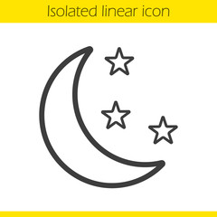 Night linear icon