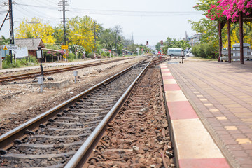 Fototapeta premium Hua Hin railway station in Thailand