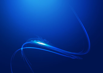 Abstract Lines Blue Background