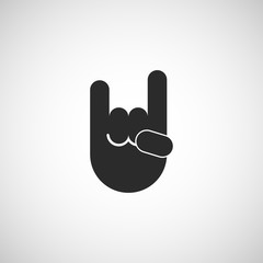 rock sign icon