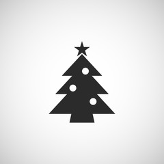 Naklejka na ściany i meble christmas tree icon