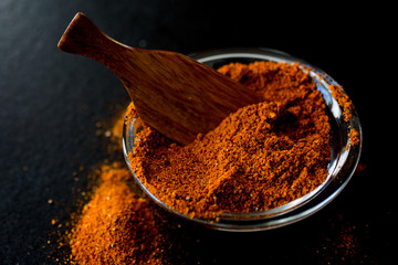 Dried spices in bowl