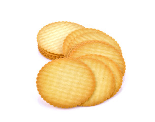 biscuits on white background