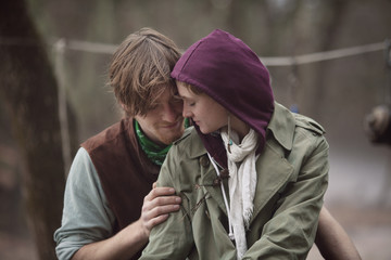Young couple in nature