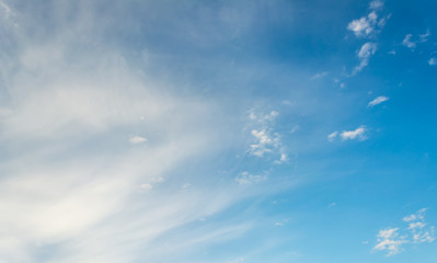 Obraz premium image of clear sky with white clouds on day time for background