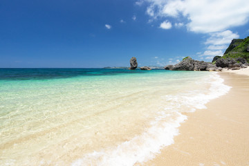 沖縄のビーチ・浜比嘉島の穴場ビーチ
