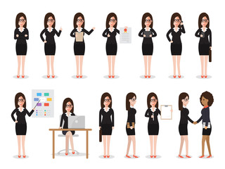 Fototapeta premium business woman characters